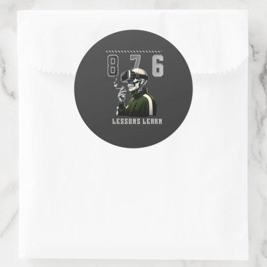 876 LESSONS LEARN Sticker (Tas)