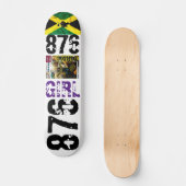 876 MEISJE JMTJAMAICA 7 3/4" Skateboard Deck (Voorkant)