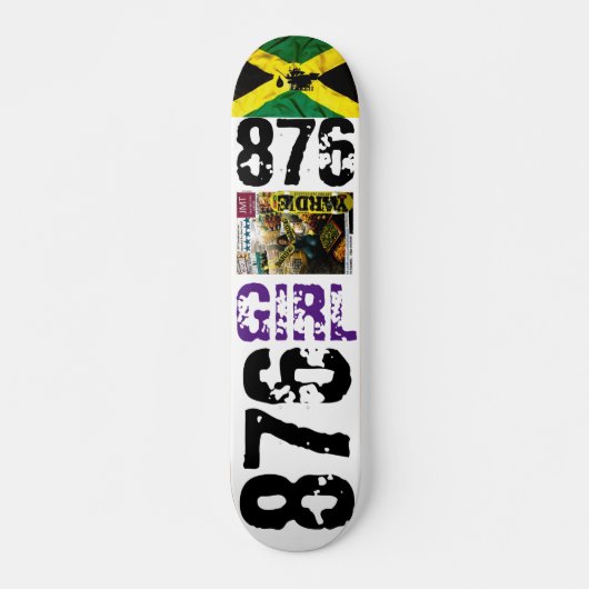 876 MEISJE JMTJAMAICA 7 3/4" Skateboard Deck (Voorkant)
