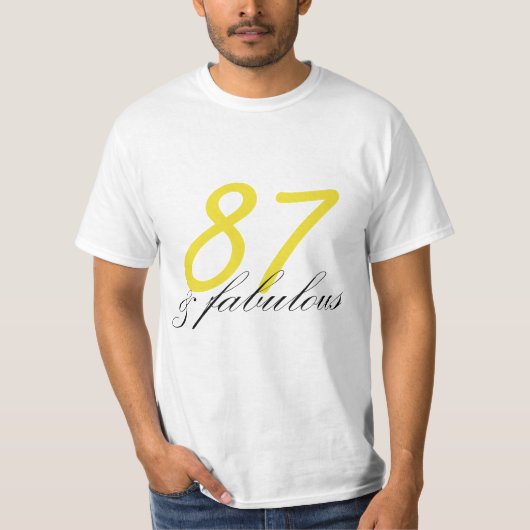 87 en Fabulous T-shirt (Voorkant)