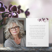 87 & Fabulous Orchid Photo Birthday Greeting Card Kaart