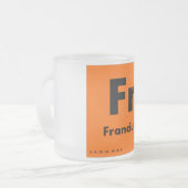 87 Francium | Periodieke tabel van elementen Matglas Koffiemok (Voorkant links)