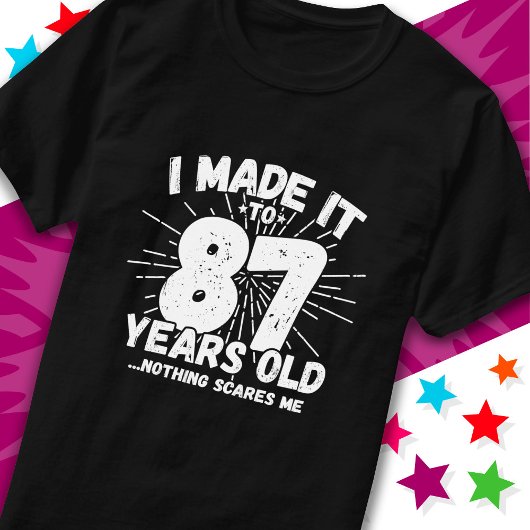 87 Jaar Oud Sarcastisch Meme Grappige 87e Verjaard T-shirt