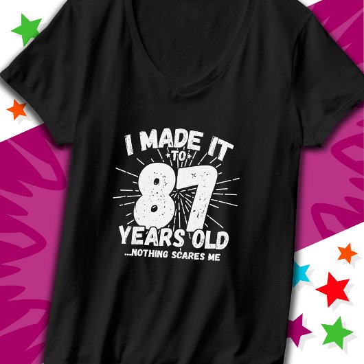 87 Jaar Oud Sarcastisch Meme Grappige 87e Verjaard T-shirt