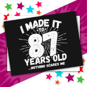 87-jarige sarcastische meme grappige 87e verjaarda briefkaart