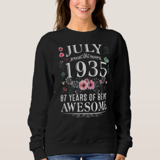 87-jarige vrouw van juli 1935 87e verjaardag vrouw trui