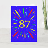 87e 'Birthday Explosion'-Kaart Kaart (Voorkant)