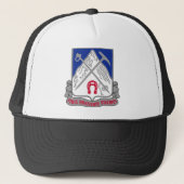 87e infanteriestelsel - VIRES MONTESQUE VINCIMUS Trucker Pet (Voorkant)