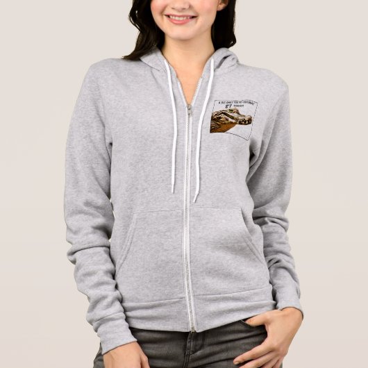 87e verjaardag Alligator Glimlach Hoodie (Voorkant)