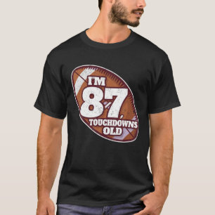 87e verjaardag Amerikaanse Football Player 87 jaar T-shirt
