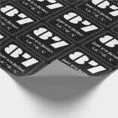 87e verjaardag: Art Deco Geïnspireerde look "87" e Cadeaupapier (Hoek)