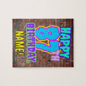 87e verjaardag ~ Fun, geïnspireerd door Urban Graf Legpuzzel (Horizontaal)