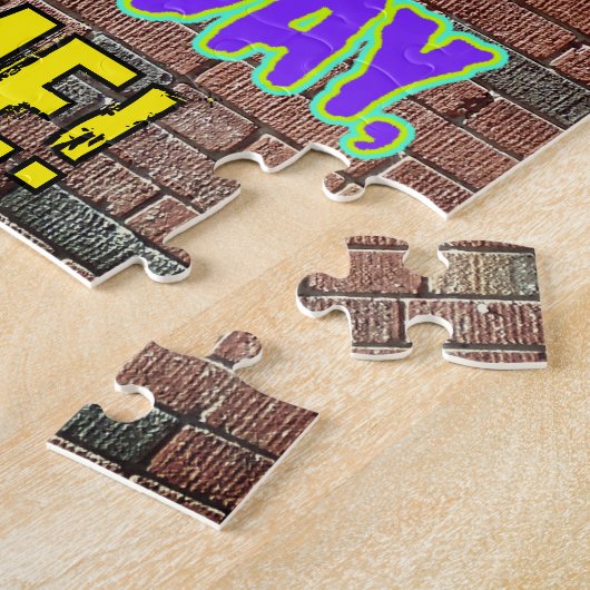 87e verjaardag ~ Fun, geïnspireerd door Urban Graf Legpuzzel (Zijkant)