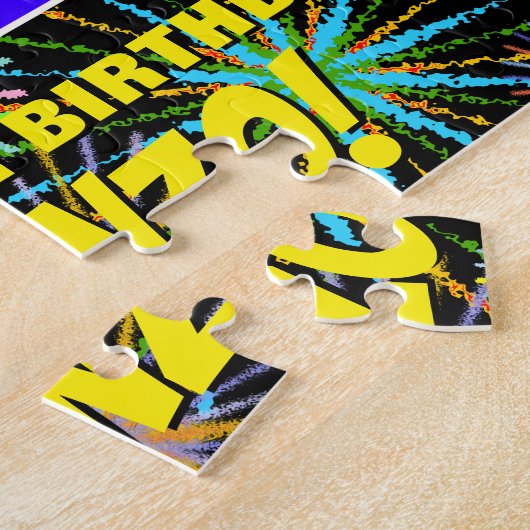 87e verjaardag: Fun, kleurrijk gevuurwerk Legpuzzel (Zijkant)