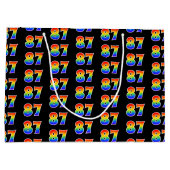 87e verjaardag: Fun Rainbow Event Nummer 87 Patroo Groot Cadeauzakje (Achterkant)