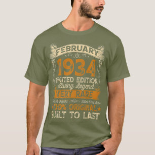 87e verjaardag Gift 87 jaar oude Retro  T-shirt