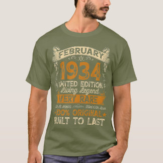 87e verjaardag Gift 87 jaar oude Retro T-shirt