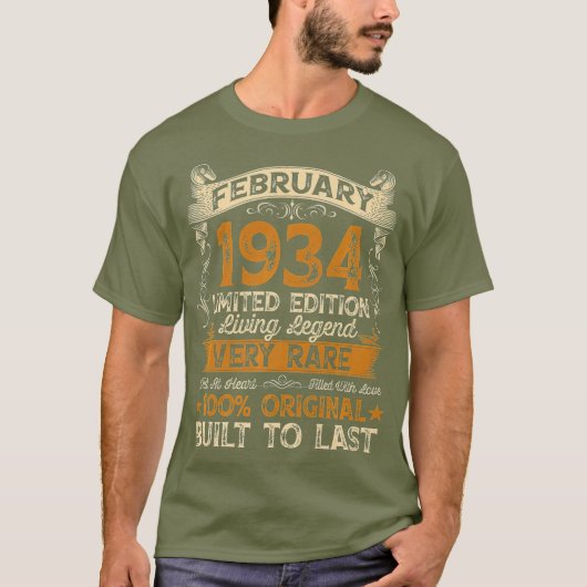 87e verjaardag Gift 87 jaar oude Retro  T-shirt (Voorkant)