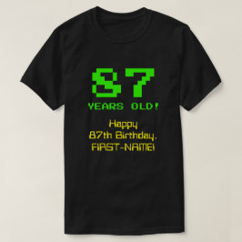 87e verjaardag: Leuk, 8-bit look, Nerdy / Geeky "8 T-shirt