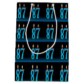 87e verjaardag met oogbalkaarsen medium cadeauzakje (Achterkant)