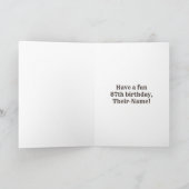 87ste verjaardag: Country Western geïnspireerd uit Kaart (Binnen)