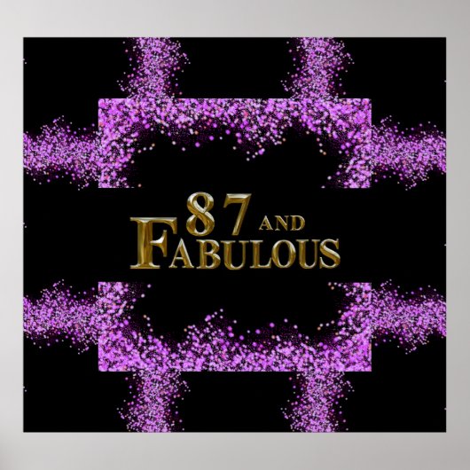 87ste verjaardag  poster (Voorkant)