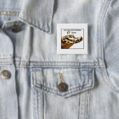 87th Birthday Alligator Smile Vierkante Button 5,1 Cm (In situ)