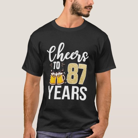 87Th Proost Op 87 Bier T-shirt (Voorkant)