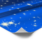 880294 ROYAAL BLUE STARS RUIMTE UNIVERSE ACHTERGRO POSTER (Hoek)