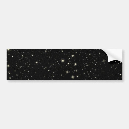 880 ZWARTE RUIMTE ACHTERGROND GALAXY WALLPAPER BUMPERSTICKER (Voorkant)