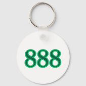 888 Engel Nummer Geld Sleutelhanger (Voorkant)