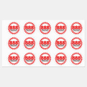 888 Engel Nummer Sticker – Welvaart & Overvloed (Vel)