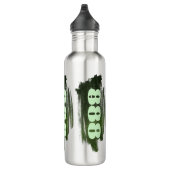 888 Green Glitter Number Abundance Manifestatie Waterfles (Rechts)
