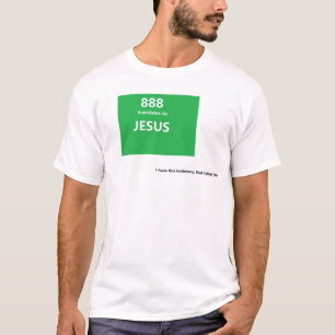 888 vertaalt naar JESUS T-shirt