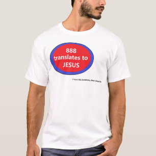 888 vertaalt naar JESUS T-shirt