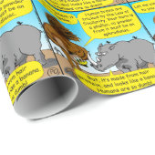 889 cartoon van Rhinofallus Cadeaupapier (Rol Hoek)