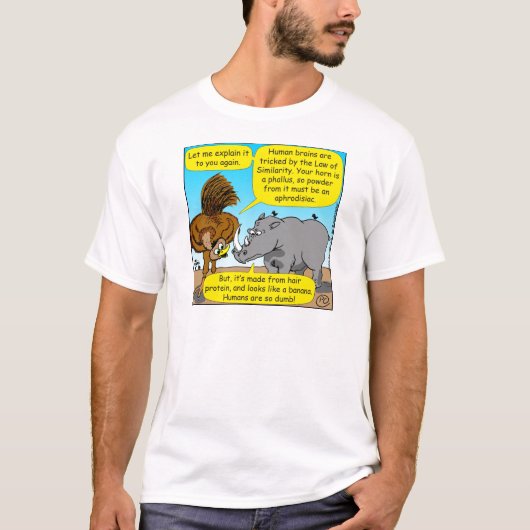 889 cartoon van Rhinofallus T-shirt (Voorkant)