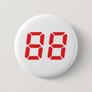 88 88-8 uur digitale wekker ronde button 5,7 cm
