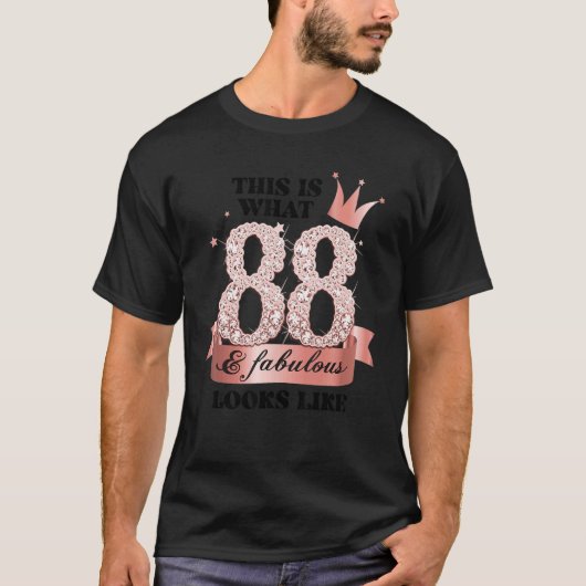 88 & Fabulous I Rose And White Party Group Candid T-shirt (Voorkant)