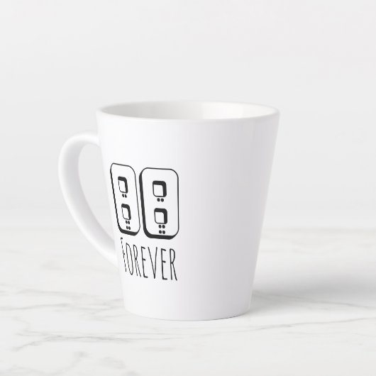 88 Forever Latte Mug Latte Mok (Linkerhoek)