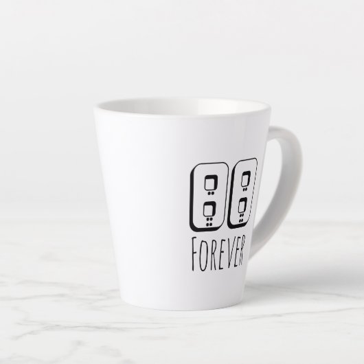 88 Forever Latte Mug Latte Mok (Rechterhoek)