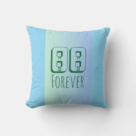 88 Forever Throw Pillow Kussen