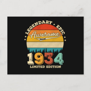 88 Jaar Oud Geweldig Sinds 1934 88ste Verjaardagsc Briefkaart