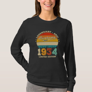 88 jaar oud Geweldige sinds 1934 88e geboorte Gift T-shirt