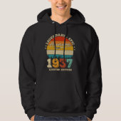 88 jaar oude Bday 1937 Geweldige 88ste verjaardags Hoodie (Voorkant)