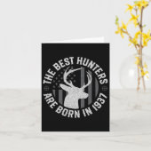 88 jaar oude hertenjager jacht 1937 88e verjaardag kaart (Gele Bloem)