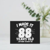 88 Jaar Oude Sarcastische Meme Grappige 88ste Verj Briefkaart (Staand voorkant)