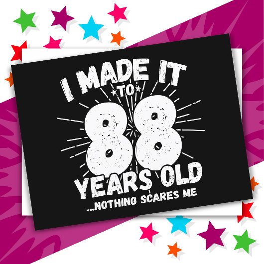 88 Jaar Oude Sarcastische Meme Grappige 88ste Verj Briefkaart
