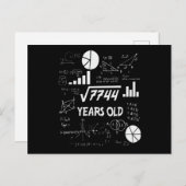 88 Jaar Verjaardag Wiskunde Docent 88ste Verjaarda Briefkaart (Voorkant / Achterkant)