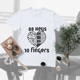 "88 Keys 10 Fingers" Piano Shirt - Muzikant & Pian